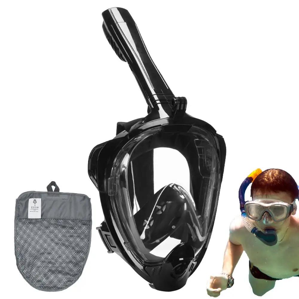 Máscara de mergulho subaquática anti-vazamento rosto cheio máscara anti nevoeiro óculos para crianças adulto equipamentos de natação - Image 1