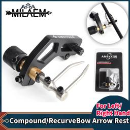 Ajustável Archery Seta Resto para Bow Composto, Recurve Bow, Esquerda e Direita Mão, Tiro ao ar livre, Caça Acessório, Liga de Alumínio, 1Pc - Image 1