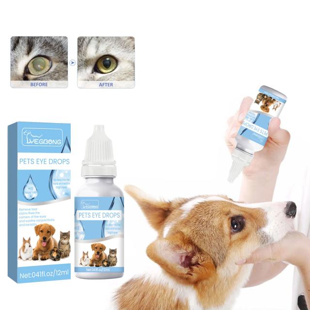 Colírio Anti-inflamatório para Gatos e Cães: Tratamento de Catarata, Alívio da Coceira e Limpeza das Lagrimas