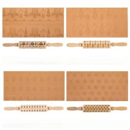 Cerâmica Arte Madeira Textura Rolo, Elementos De Natal De Alívio, Rod Em Relevo, Lama Rolling Pin, Ferramentas De Cerâmica DIY - Image 5