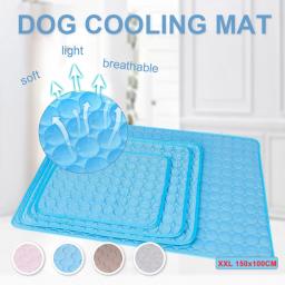 Almofada do animal de estimação verão esteira de resfriamento cama do cão respirável cobertor do cão do animal estimação almofada de gelo filhote de cachorro não aderindo almofada para pequenos cães médios - Image 1