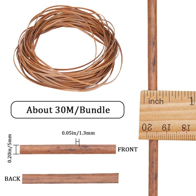 Kit Completo de Reparo para Tecido Rattan - Material para Cestas Plana Plástica e Móveis de Malha 5mm x 30m