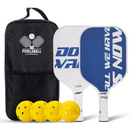 Conjunto de raquete de pickleball premium (fibra de carbono/fio de titânio/kevlar), resistente ao desgaste e durável, compatível com torneio, iniciantes para profissionais - Image 6
