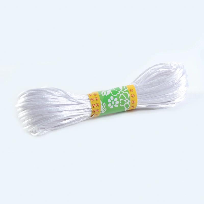 Multicolor Nylon Satin Beading Cordões, Chinês Atado, Fio De Seda Cord, DIY Jóias, colar, Descobertas Pulseira, 1.5mm, 2mm, 20m Lot - Image 1