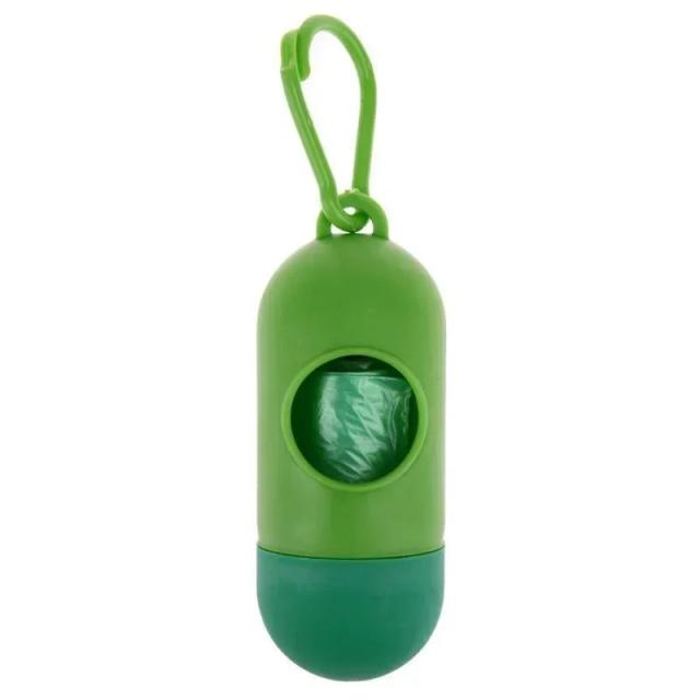 Dispenser Portátil para Sacos de Lixo de Animais de Estimação - Caixa de Armazenamento Externa para Fezes de Cães e Gatos