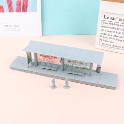 Mini Simulação Modelo Estação Rodoviária, Estação Ferroviária de Alta Velocidade, Plataforma DIY, 1: 87 - Image 4