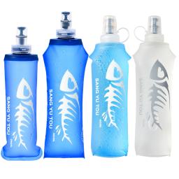 Garrafa de água dobrável de silicone macio, bexiga hidratada, colete, ao ar livre, camping, viagem, esporte, corrida, corrida, 250 ml, 500ml - Image 1