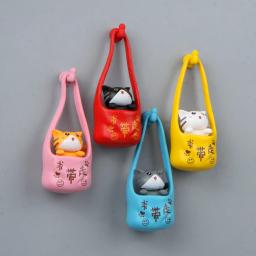 Frigorífico miniatura adesivos para crianças, ornamento gato, gatinho estátua, decoração para casa, acessórios de cozinha, presente para crianças - Image 5