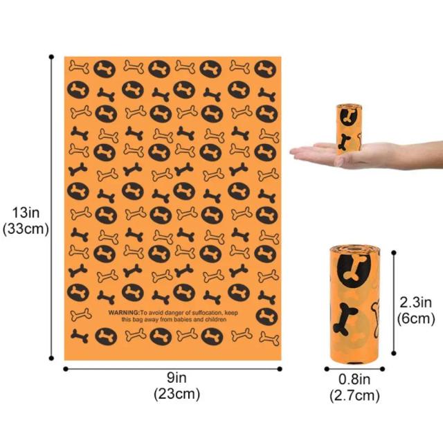 Saco De Lixo Degradável Para Pets Com Dispenser Prático Para Coletar Fezes