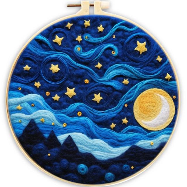 Moldura de Pintura em Feltro de Lã GATYZTORY para Artesanato DIY - Decoração de Casa para Adultos 20x20