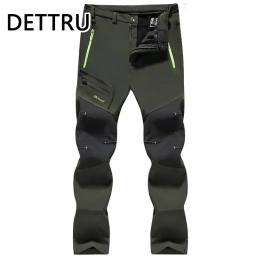 Calça elástica de exterior masculina, calça campismo, calça trekking, escalada, caminhada, esporte, viagem, treinamento, corrida, respirável, verão, outono - Image 5