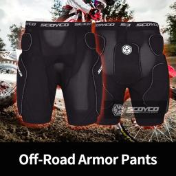 Calções de Motocross com Equipamento de Proteção, Skate, Esqui, Corrida, Esportes, Mountain Bike, MTB, Enduro, Calças Curtas - Image 2