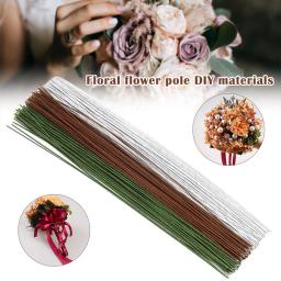 Fio Floral flexível embrulhado para Bouquet Hule, Simulação flores, Artesanato Embrulho, 20 Gauge, 50pcs - Image 2