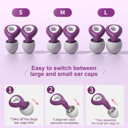 Impermeável Silicone Ear Plug para Sleep, Natação Protetor de Orelha, Redução de Ruído, Soundproof, Sleeping Earplugs for Travel, Casa - Image 6