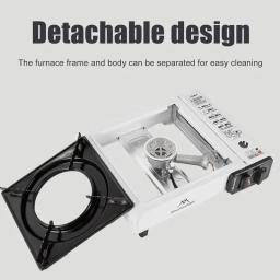 Fogão de acampamento fogão queimador 2.8kw portátil acampamento grill para cozinhar ao ar livre grill fogão para piqueniques churrasco caminhadas - Image 2