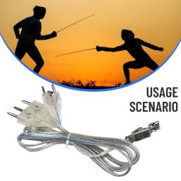 1 pçs esporte esgrima corpo cabos folha corpo cabos cabo mão linha braçadeira equipamentos para folha epee corpo cabo 2024 - Image 1