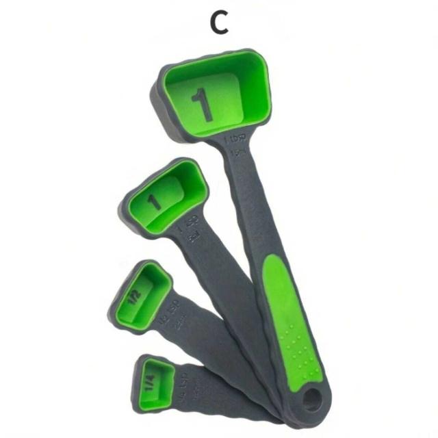 Conjunto Completo de Ferramentas de Medição Dobráveis para Cozinha: Copo para Farinha, Café e Açúcar em Silicone