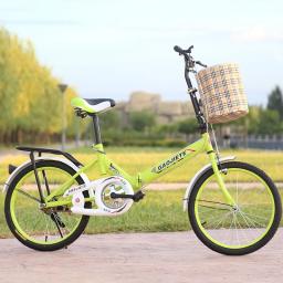 WOLFACE-Bicicleta dobrável para adultos com cesto, bicicleta de estrada, bicicleta de lazer, estudante primário e secundário, 20 in, novo - Image 4