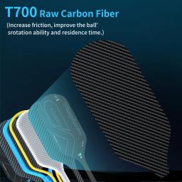 T700 fibra de carbono pickleball paddle imprensa térmica integrada USAPA certificada gem azul caixa de presente conjunto para iniciantes/avançados - Image 3