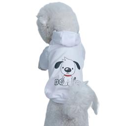 Roupas impressas em veludo confortáveis para animais, moletons quentes para cães e gatos, simples e trela - Image 3