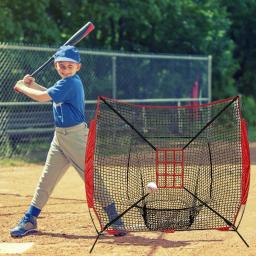 Baseball Training Net com zona de greve ajustável para Pitching, Batendo Target Net, Melhore as habilidades do beisebol - Image 4