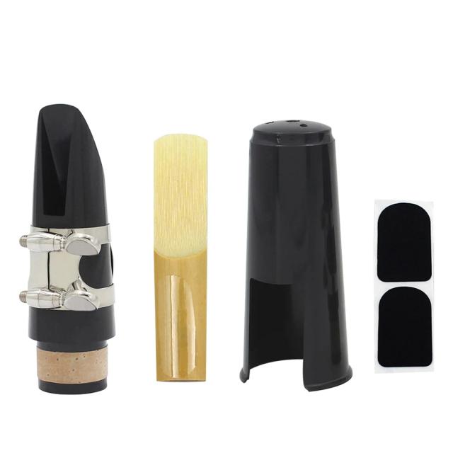 Bocal Profissional de Baquelite para Clarinete Bb com Palhetas, Remendos e Almofadas Acessórios Tradicionais