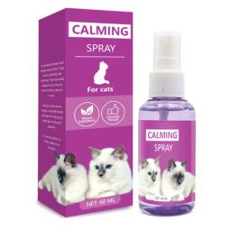 Spray Calmante Anti-Stress Feromona para Gatos, Spray Calmante, Relaxamento Emocional, Suprimentos de Limpeza de Saúde, 60ml - Image 5