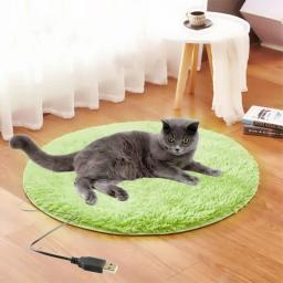 Cama aquecimento elétrico para gato, Carregamento USB, Cobertor dormir para viagens - Image 2