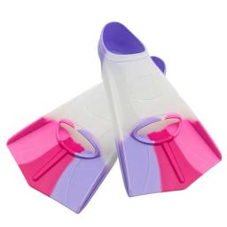 Nadadeiras de natação com saco de armazenamento para crianças, nadadeiras, ferramenta de treinamento, silicone altamente elástico, super macio, flexível - Image 1