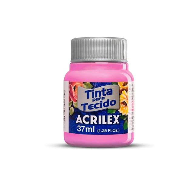 Tinta Fosca Acrilex para Tecido 37ml Cor Rosa 537
