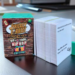 Hip Hop e R & B Music Trivia Card Game, Adult Game, Night Party, Family Gathering Board, Liricamente correto 90 e 2000 - Image 4