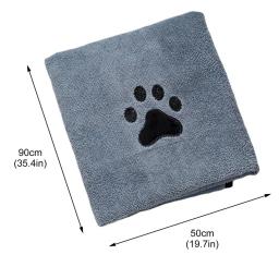 Toalha de banho do animal de estimação toalha de banho absorvente super absorvente toalha de banho do animal de estimação toalha absorvente da veste para cães pequenos médios grandes - Image 6