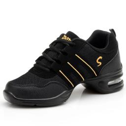 Tênis feminino esportes recurso sola macia respiração sapatos de dança mulher sapatos de prática moderna dança jazz sapatos saltos para mulher - Image 6
