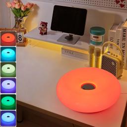 Bauhaus candeeiro de mesa usb plug quarto lâmpada cabeceira sala estar jantar decoração donut luz ambiente - Image 3