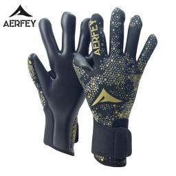 Aerfey futebol futebol goleiro luvas engrossar látex sem fingersave não-slipand wear-resistant - Image 4