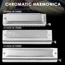 Swan chromatic gaita chave de c 14 buraco 56 tom com caso para o jogador profissional estudantes iniciantes adultos excelente presente - Image 5