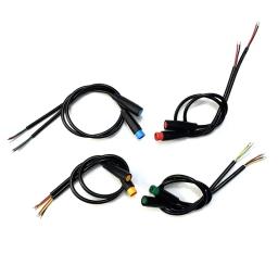 M6/m8 2 3 4 5 6 pinos 20cm e-bike sensor de velocidade macho para fêmea cabo conector de extensão bicicleta elétrica à prova dwaterproof água ebike fio - Image 6