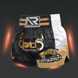 Calções de Boxe Masculino e Feminino, Roupa de Treino Artes Marciais, Calções Kick Boxing, Agarra Ginásio, Gaiola Kickboxing, Calças Lutadoras, Muay Thai - Image 5