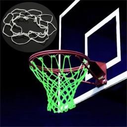 Luminus Basketball Net Glow In The Dark Outdoor Sports Basketball Hoop Net Shoot Training Basket Rim Net para criança Prática Matc - Image 1