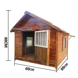 Casa de madeira maciça impermeável ao ar livre para animais de estimação, Villa moderna para cães, Big Dog House, Cate U - Image 6