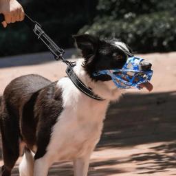 Anti-mordida mastigação cão boca capa, Grelha resistente ao rasgo, Focinho Pet ajustável, Cão suprimentos - Image 2
