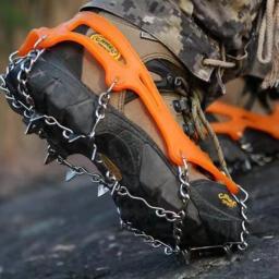Inverno ao ar livre caminhadas escalada neve picos crampons chuteiras garras de corrente apertos botas capa pinça de gelo pico para sapatos anti deslizamento - Image 6