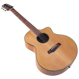 Flame Maple Back Acoustic Guitar, 40 Polegada Folk, High Gloss, Solid Spruce, Wood Top, Instrumentos de música, entrega rápida - Image 2