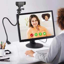 Suporte de câmera com grampo de mandíbula de mesa aprimorado Suporte de pescoço de ganso flexível para webcam Brio 4K C925e C922 - Image 2