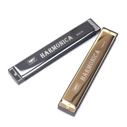 1pc profissional 24 buraco harmônica boca órgão de metal para iniciantes instrumentos musicais harpa harmônica harmônica blues - Image 1