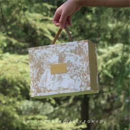 Caixa de embrulho quadrada vermelha Caixa de presente criativa Lidar com chuveiro de bebê Caixas de papelão de chocolate Pacote de casamento 1pc - Image 3