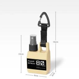 Bomba de garrafa de spray com fivela, portátil, garrafa de spray de viagem para acampamento ao ar livre, recipiente cosmético, álcool, perfume, recarregável - Image 2