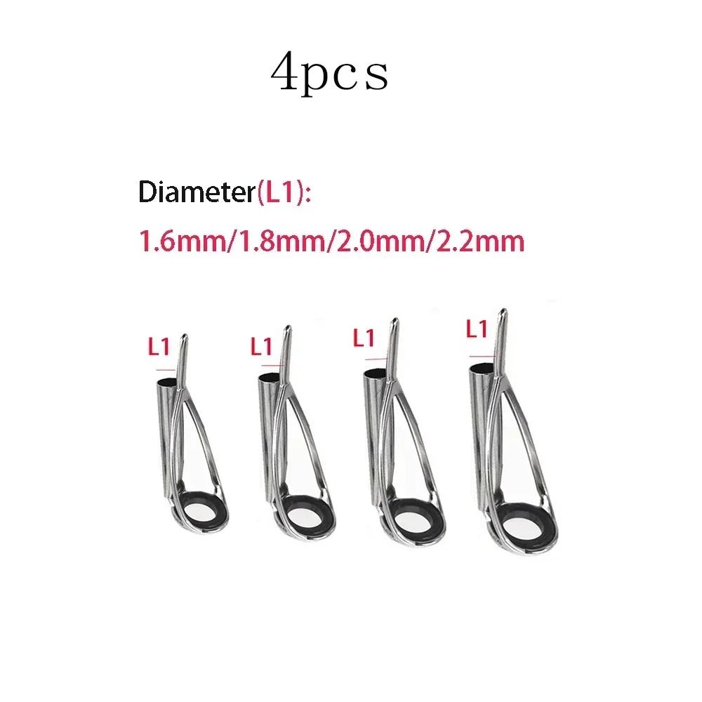 Kit de reparo de vara de pesca, anéis superiores de tamanho misto, 5 peças, guia de linha, conjuntos de olhos e anel guia de 20m, fio de ligação - Image 1