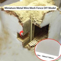 Miniatura Metal Wire Mesh Fence, DIY Modelo Kits, Militar Sand Table, Cena da Construção, Paisagem Diorama Materiais, 0.1mm-0,6mm - Image 6