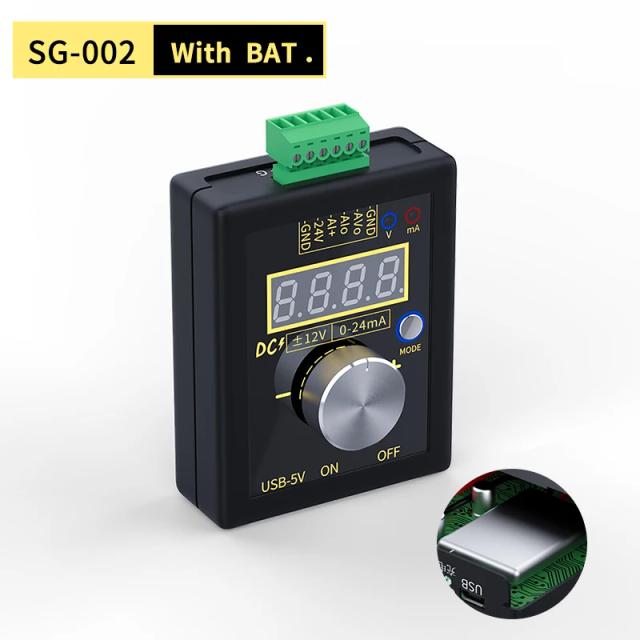 Transmissor Digital FNIRSI para Corrente de Tensão - Medição Profissional 4-20mA e 0-10V, Modelo SG-002